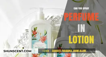 Spraying Perfume in Lotion: A Creative Scent Solution?