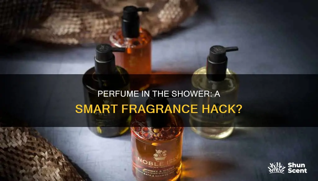 can you spray perfume in the shower