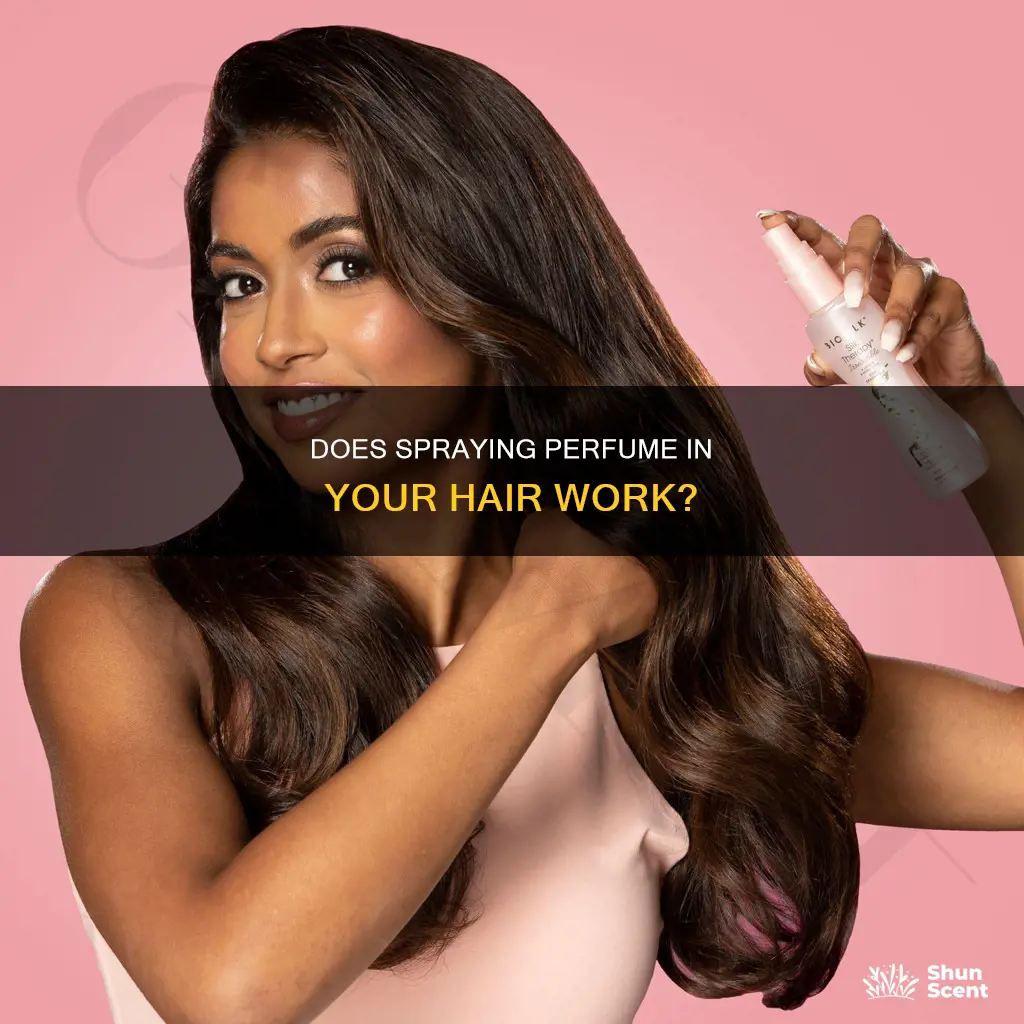 can you spray perfume in your hair