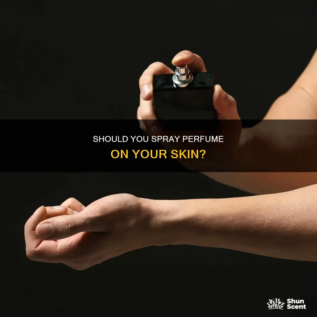 can you spray perfume on skin