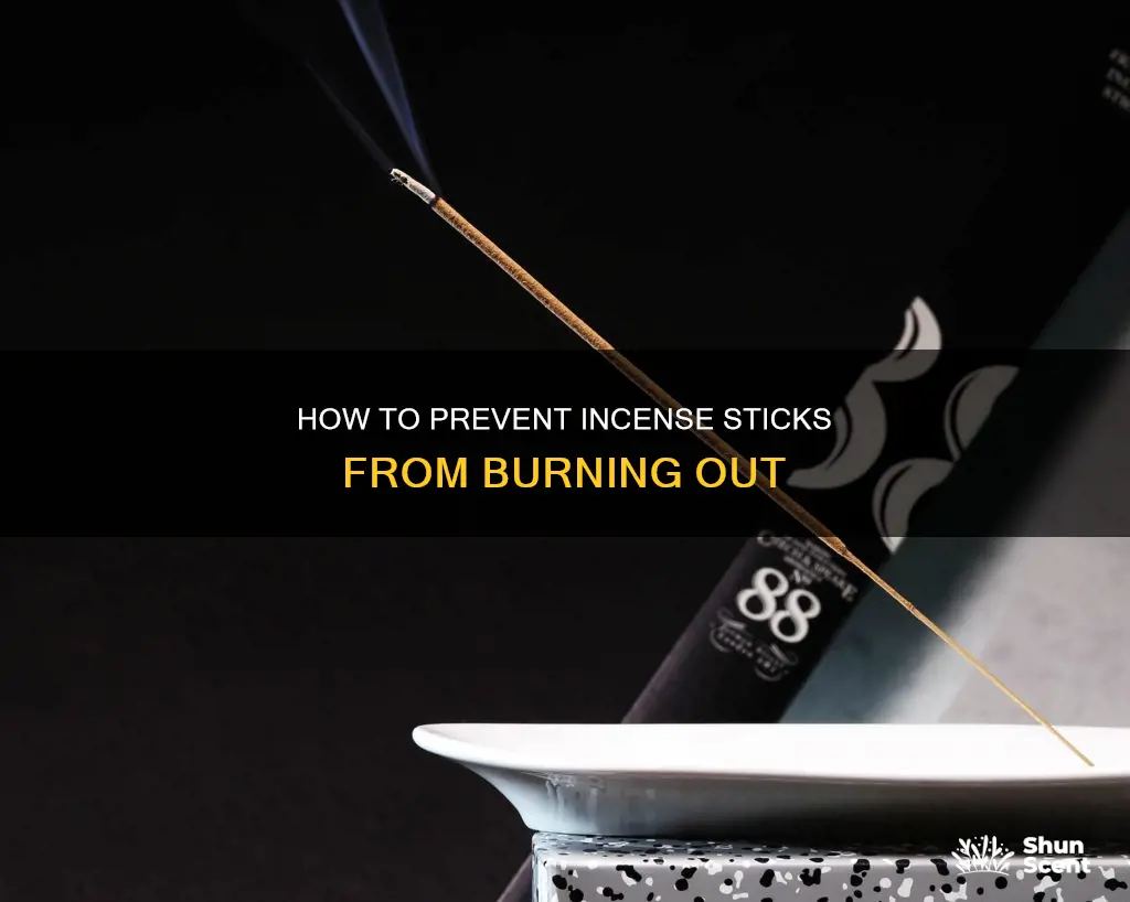 can you stop an incense stick from burning