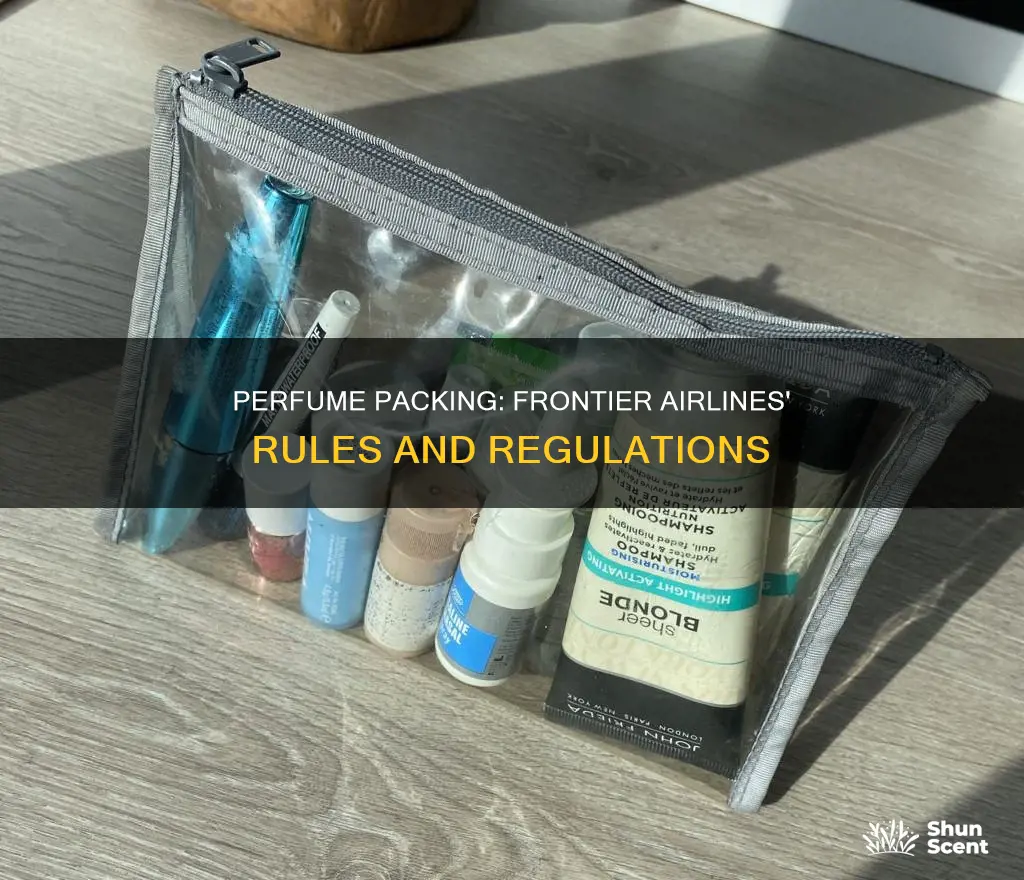 can you take bottles of perfume on frontier airlines