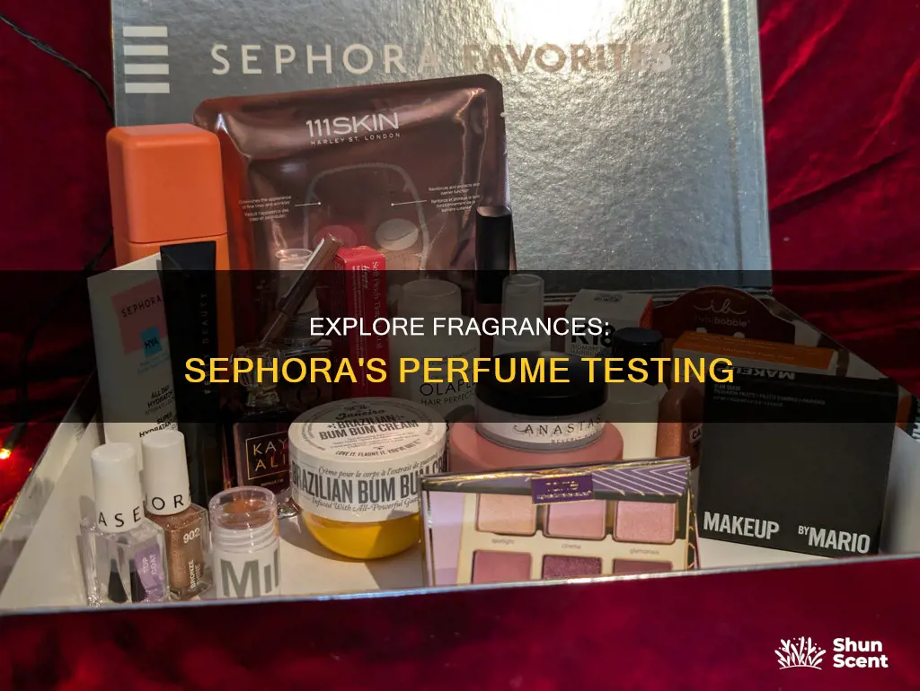 can you test perfume at sephora