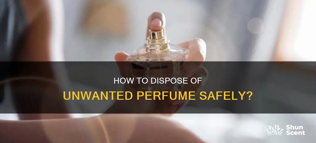 can you throw perfume in the trash