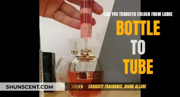 Transferring Cologne: From Large Bottles to Travel-Friendly Tubes