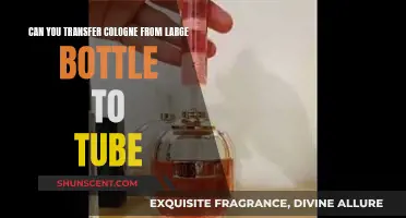 Transferring Cologne: From Large Bottle to Travel-Friendly Tube