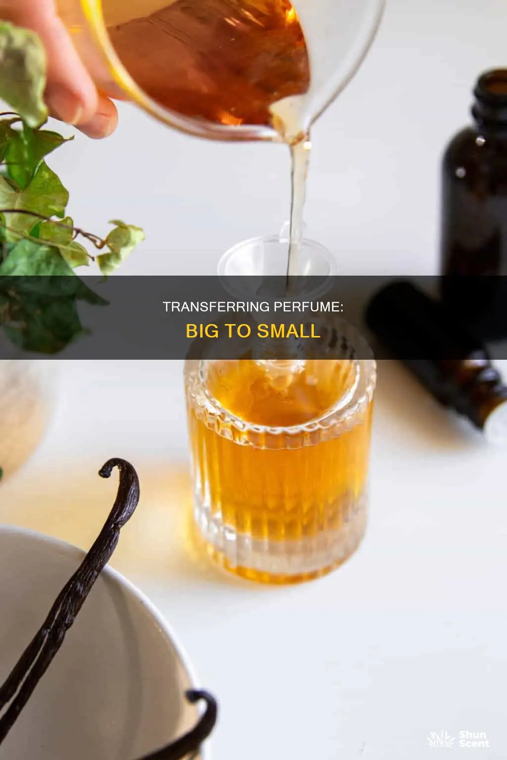 can you transfer perfume from large bottle to smaller