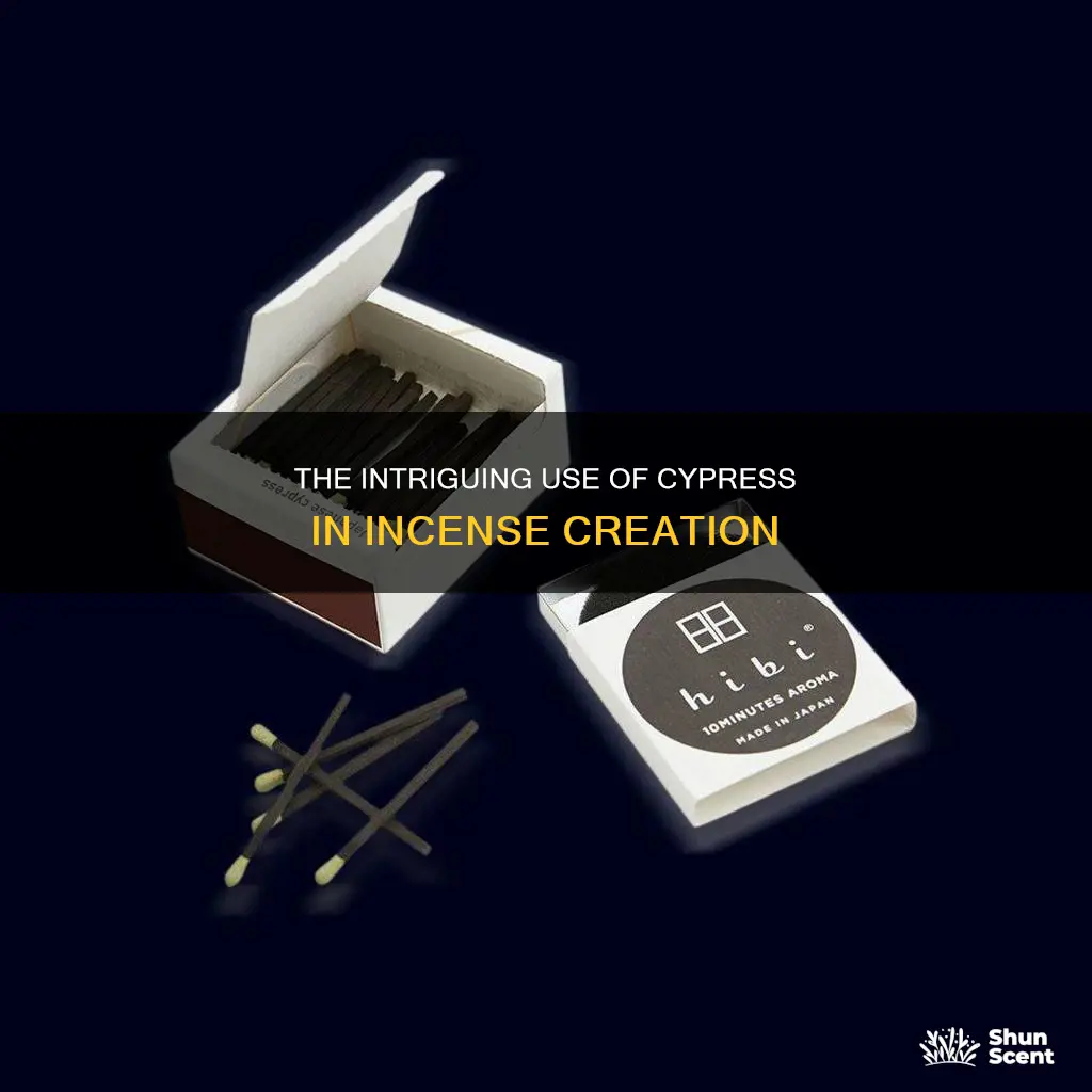 can you use cypress in incense