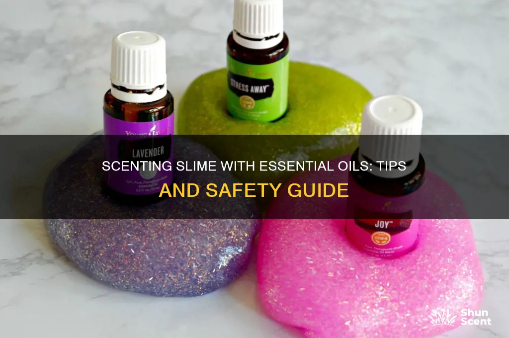 can you use essential oils to scent slime