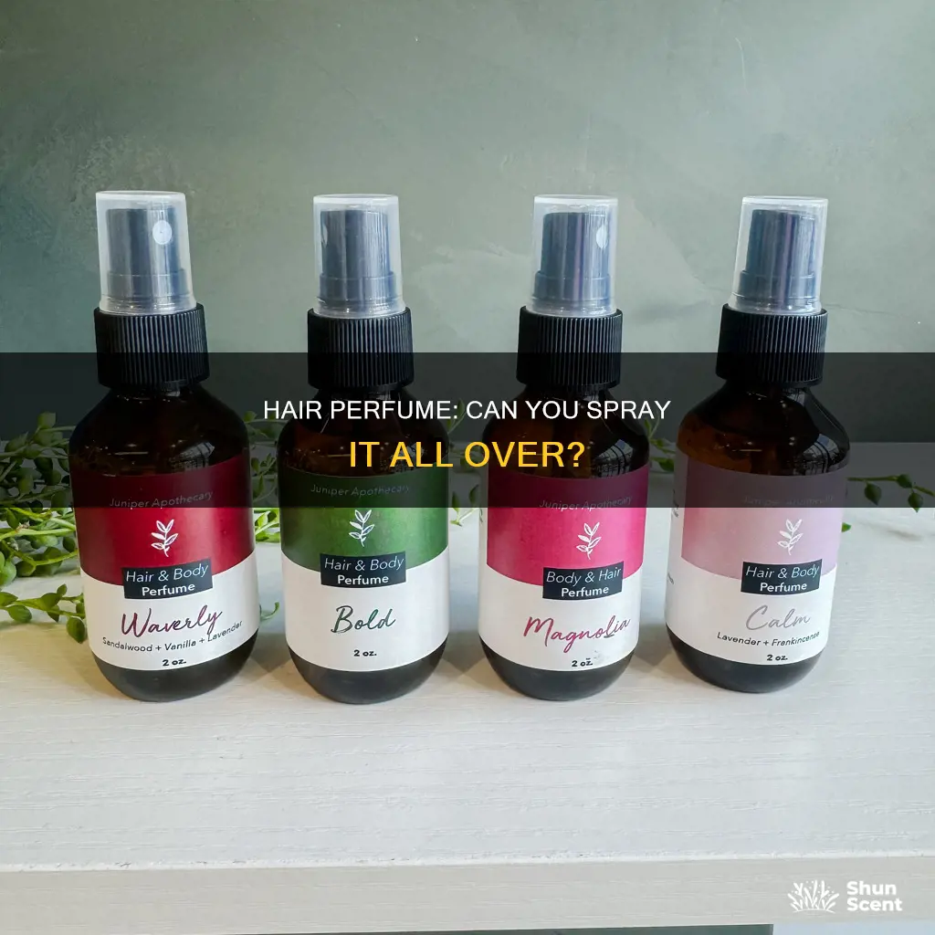 can you use hair perfume on body