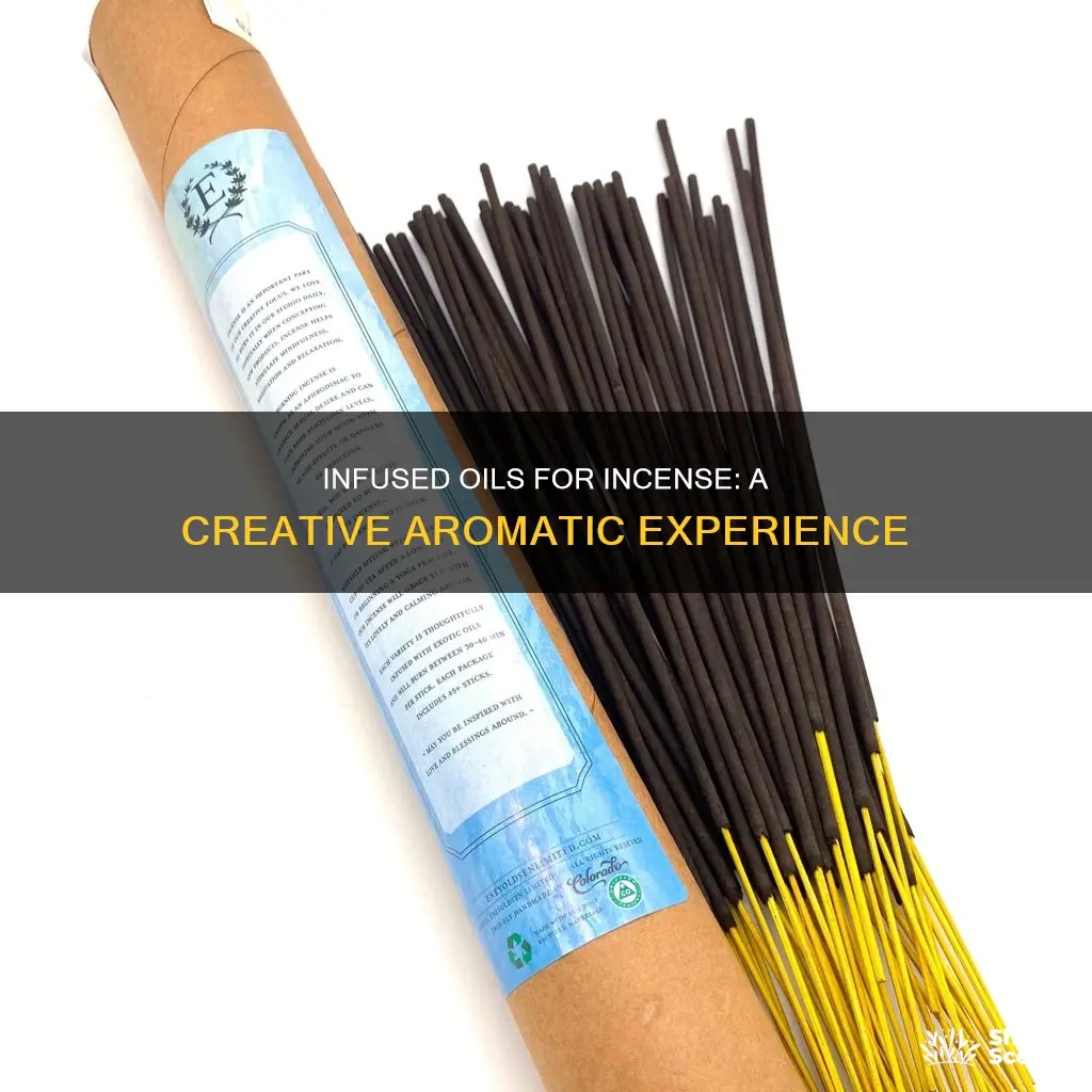 can you use infused oils for incense sticks