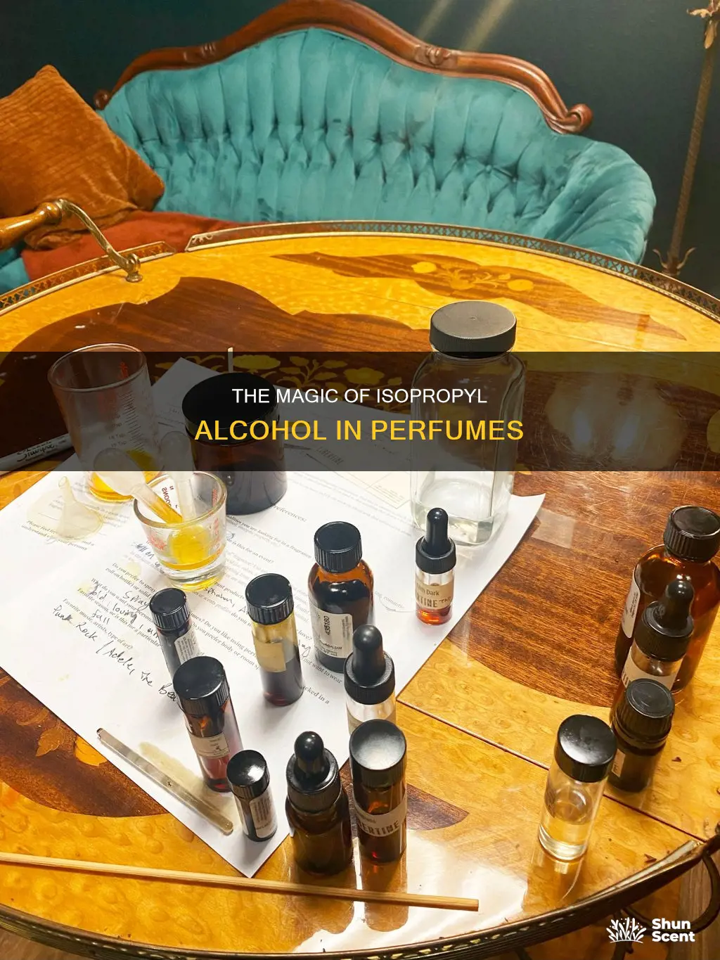 can you use isopropyl alcohol for perfume