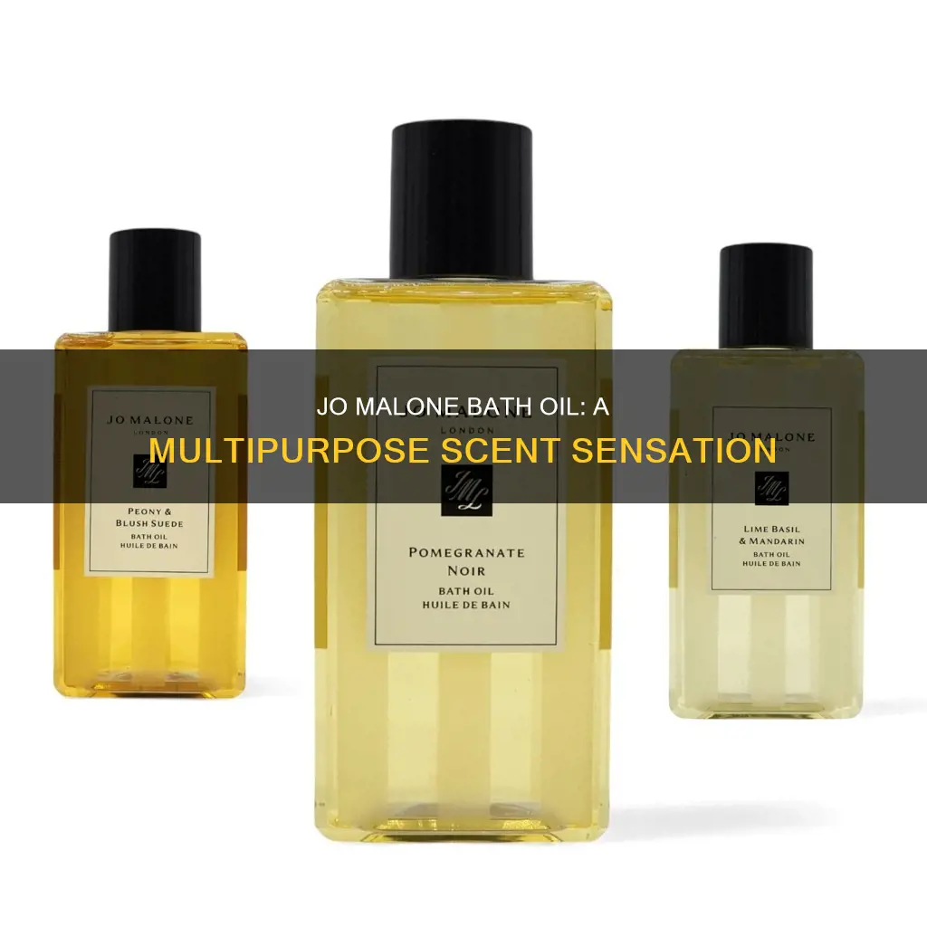 can you use jo malone bath oil as perfume