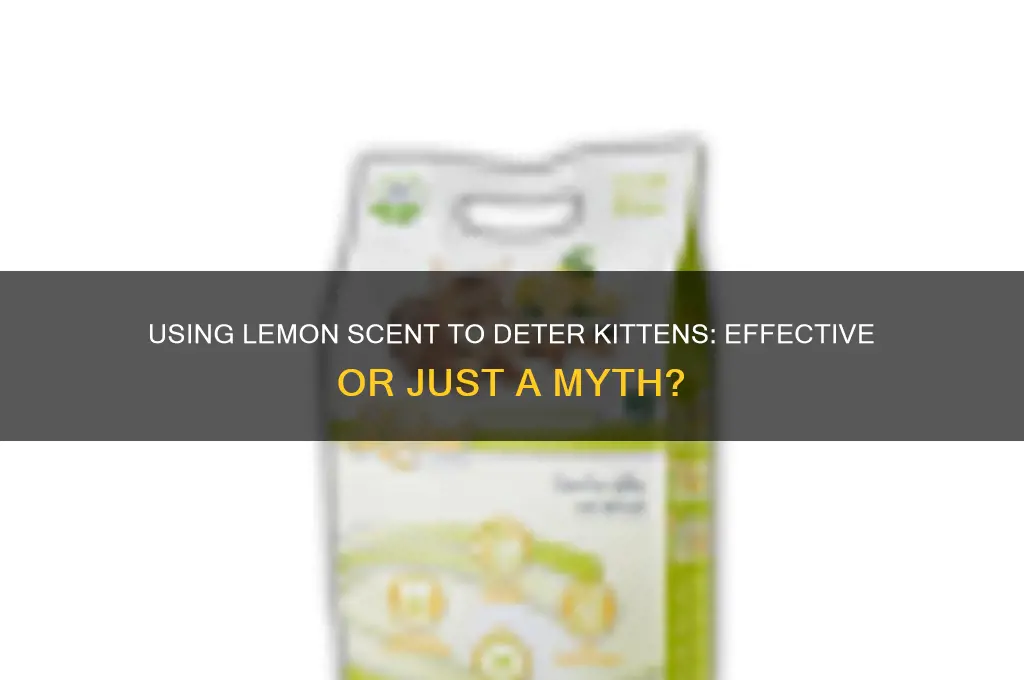 can you use lemon scent to deter kittens