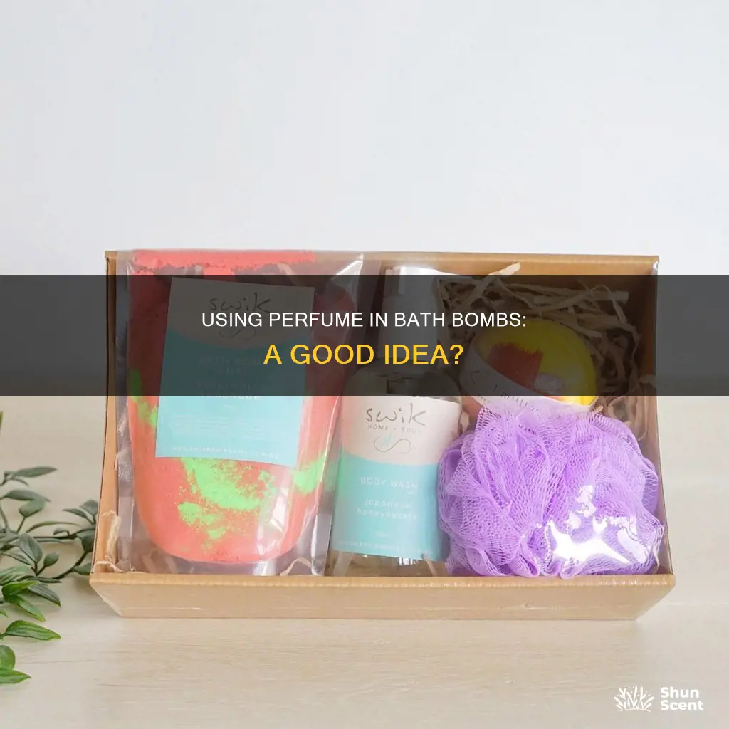 can you use perfume in bath bombs