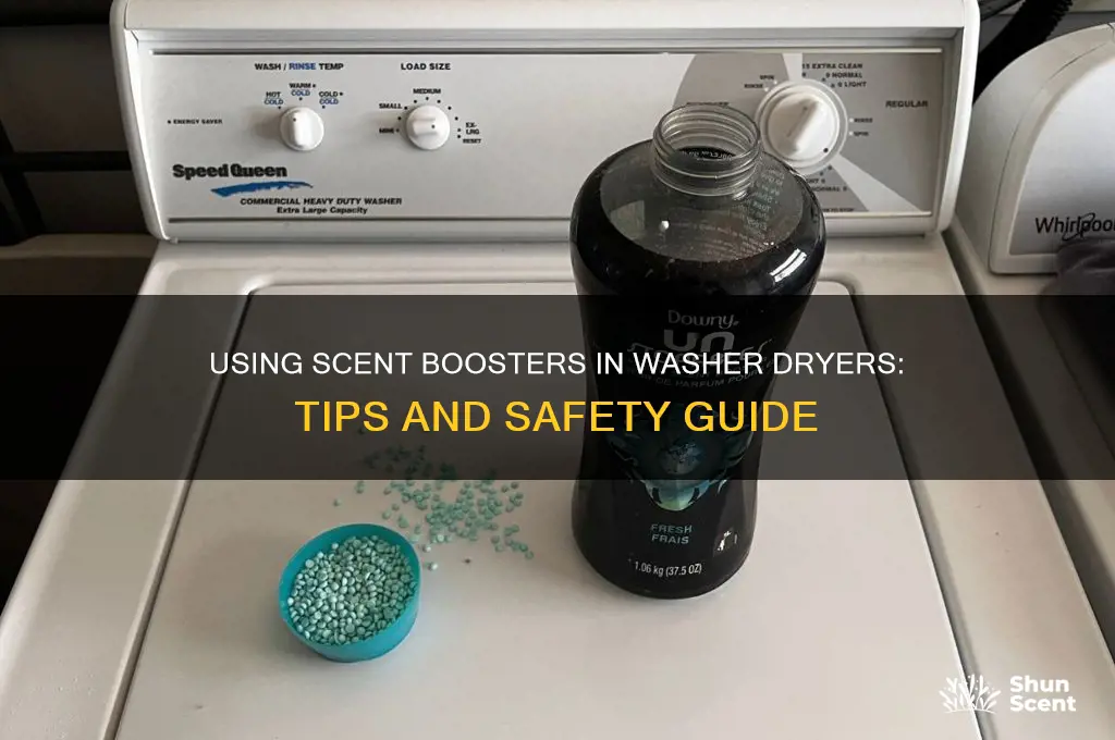 can you use scent boosters in a washer dryer