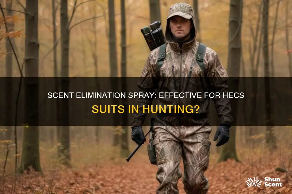 can you use scent elimination spray on hecs suit