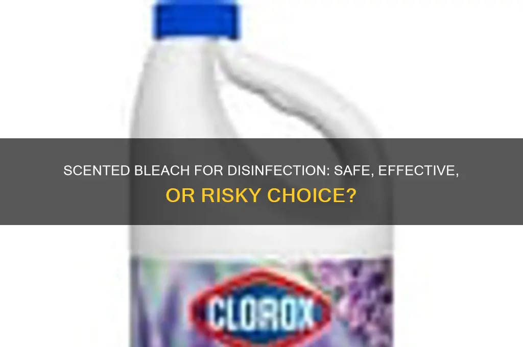 can you use scented bleach to disinfect