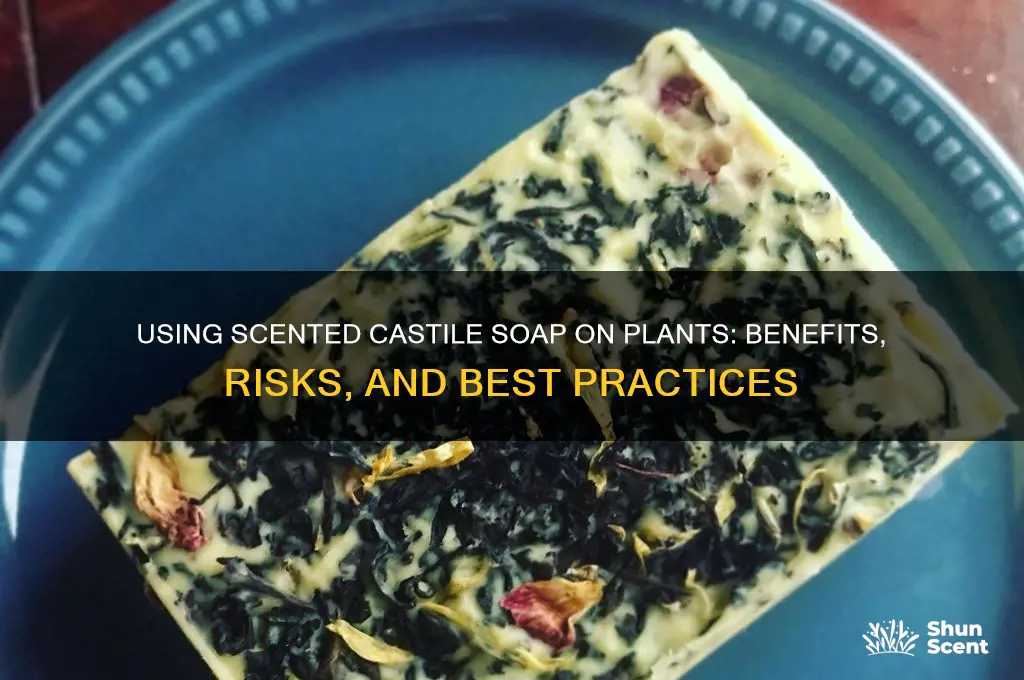 can you use scented castile soap on plants