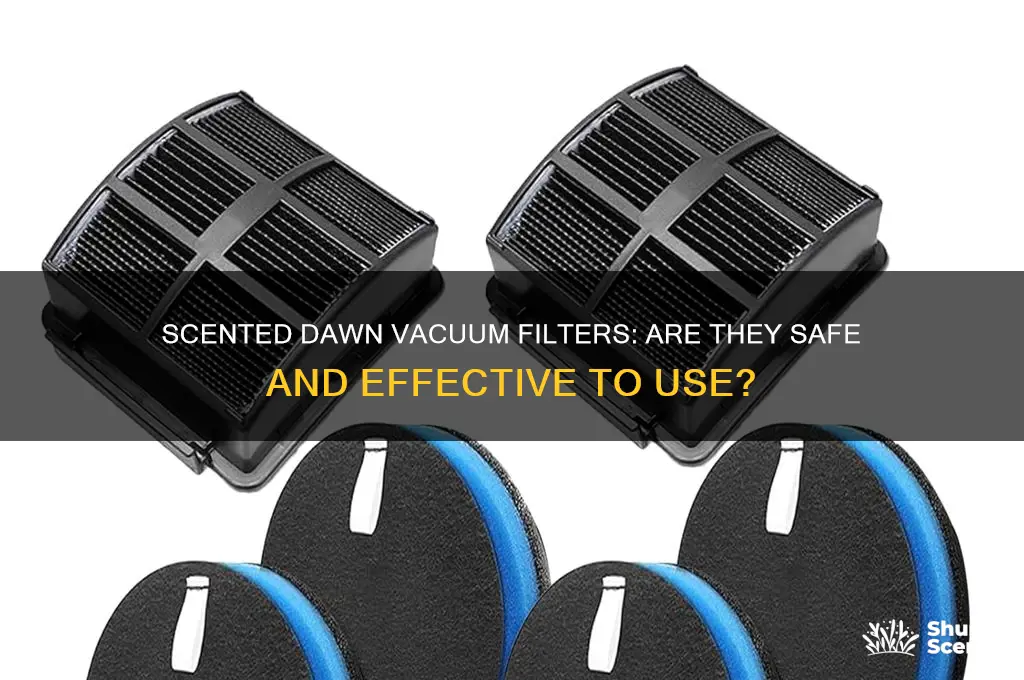 can you use scented dawn vacuum filters