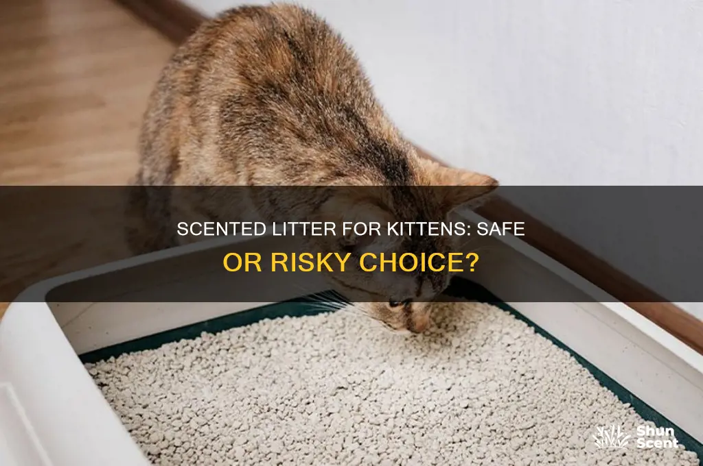 can you use scented litter for kittens