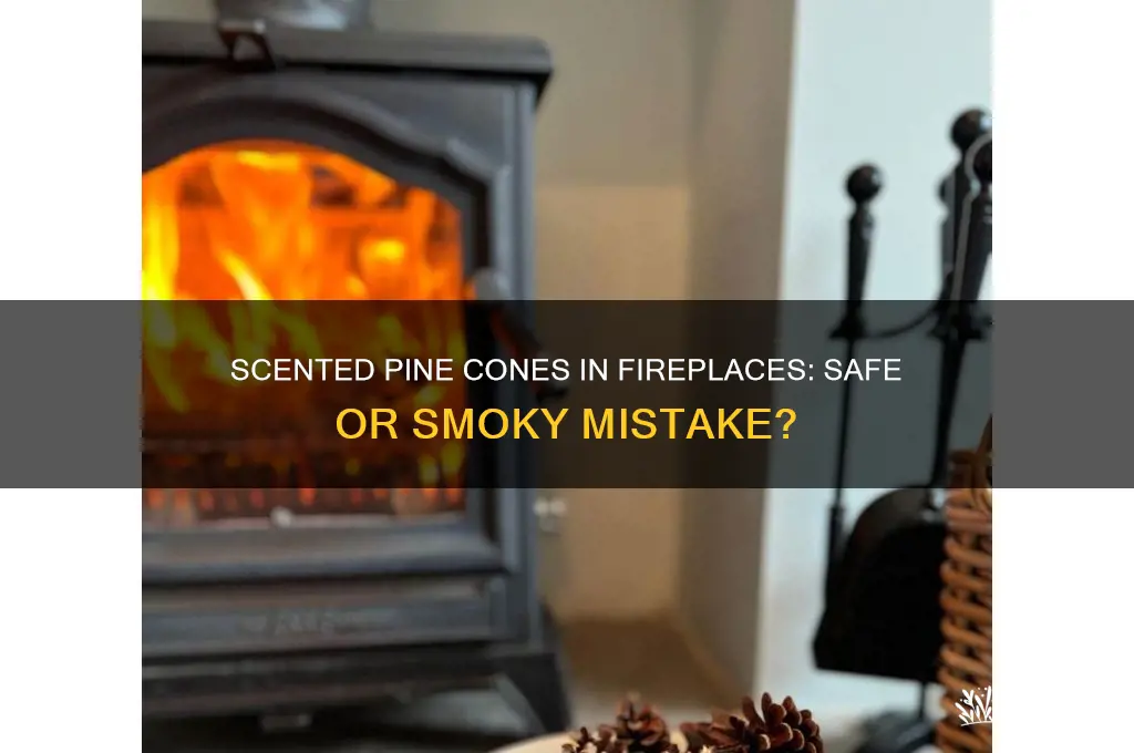 can you use scented pine cones in a fireplace