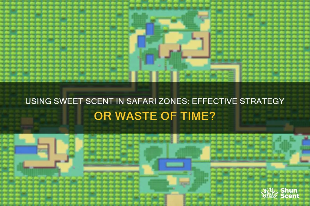 can you use sweet scent in safari zone