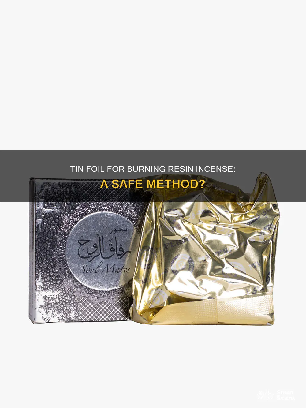 can you use tin foil to burn resin incense