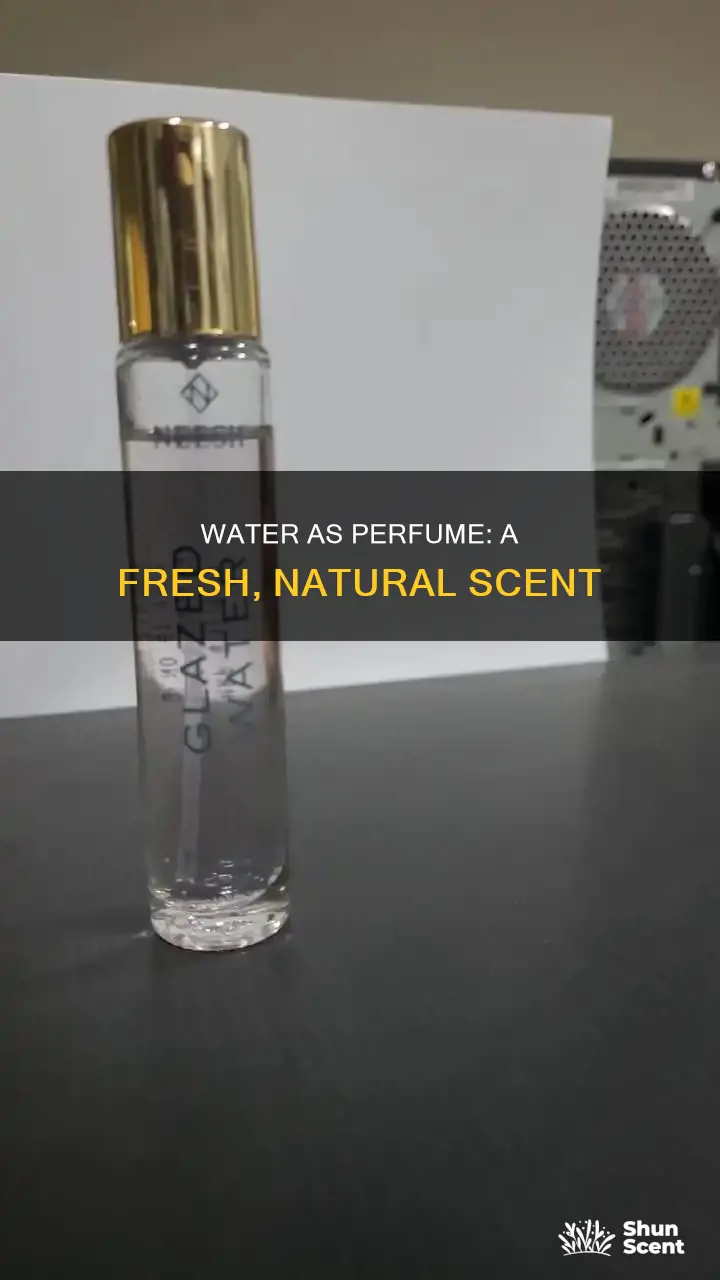can you use water as a perfume die lutant