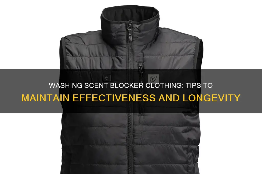 can you wash scent blocker clothing