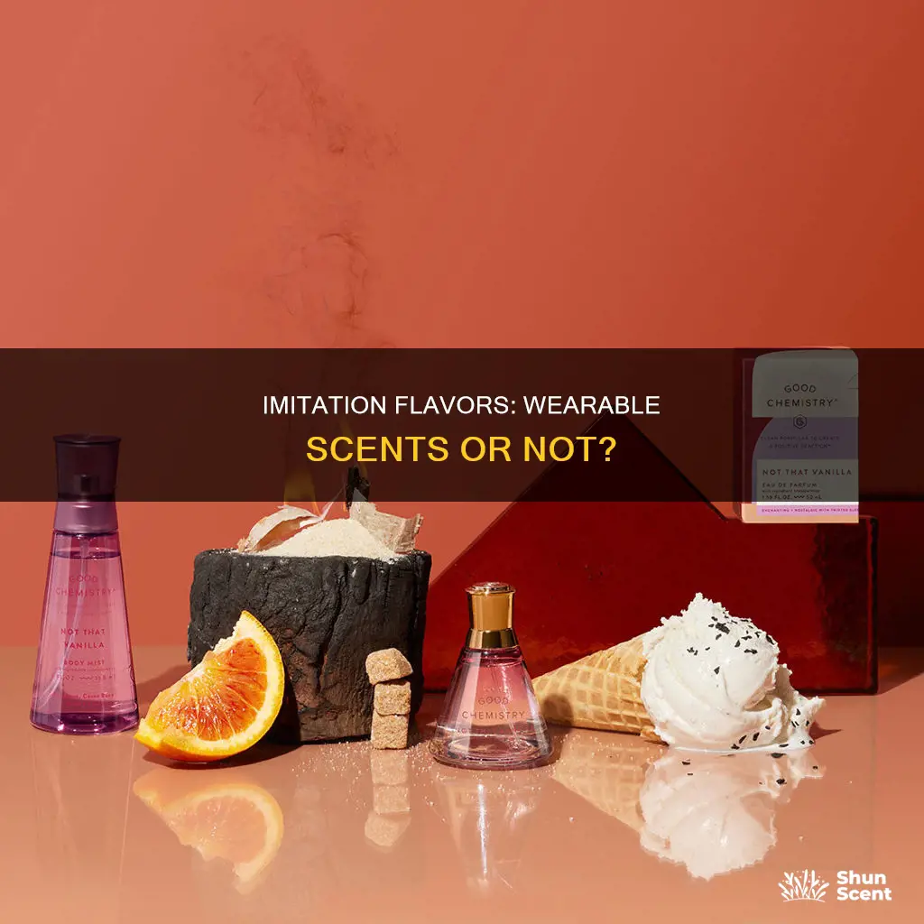 can you wear imitation flavors as perfume