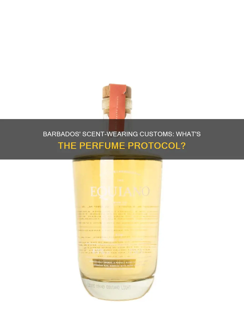 can you wear perfume in barbados