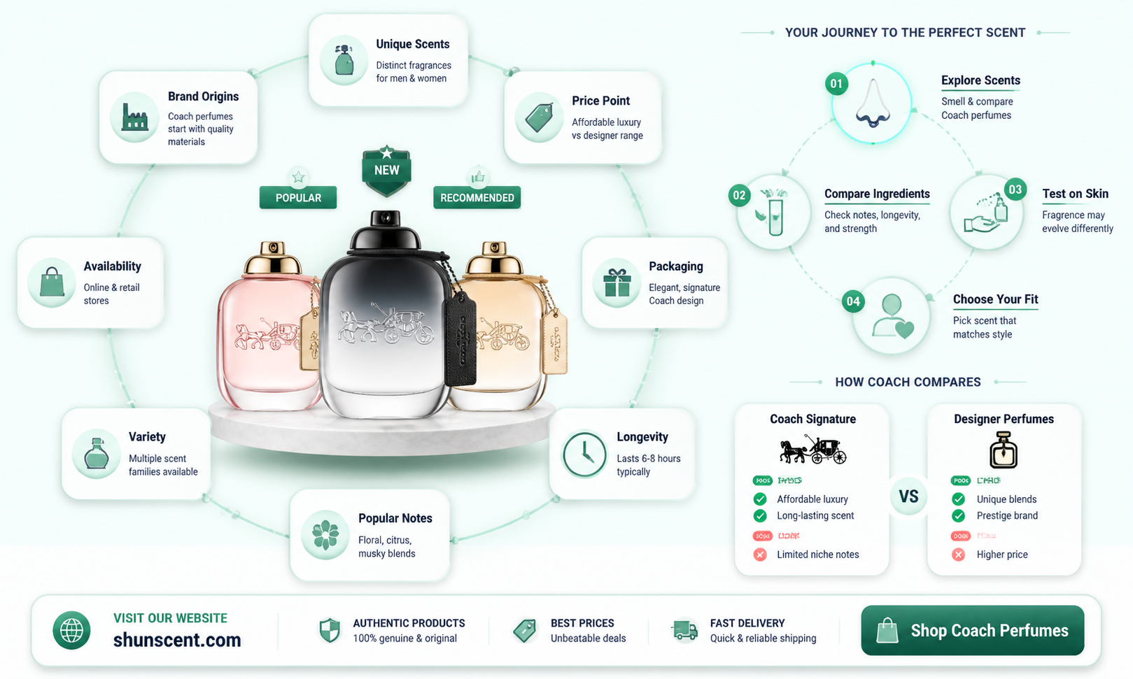 are coach factory perfumes different