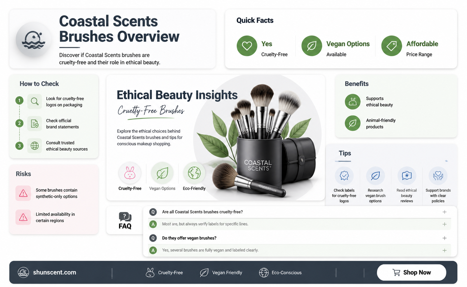 are coastal scents brushes cruelty free