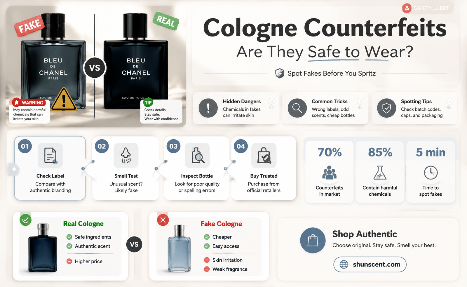are knock off colognes safe