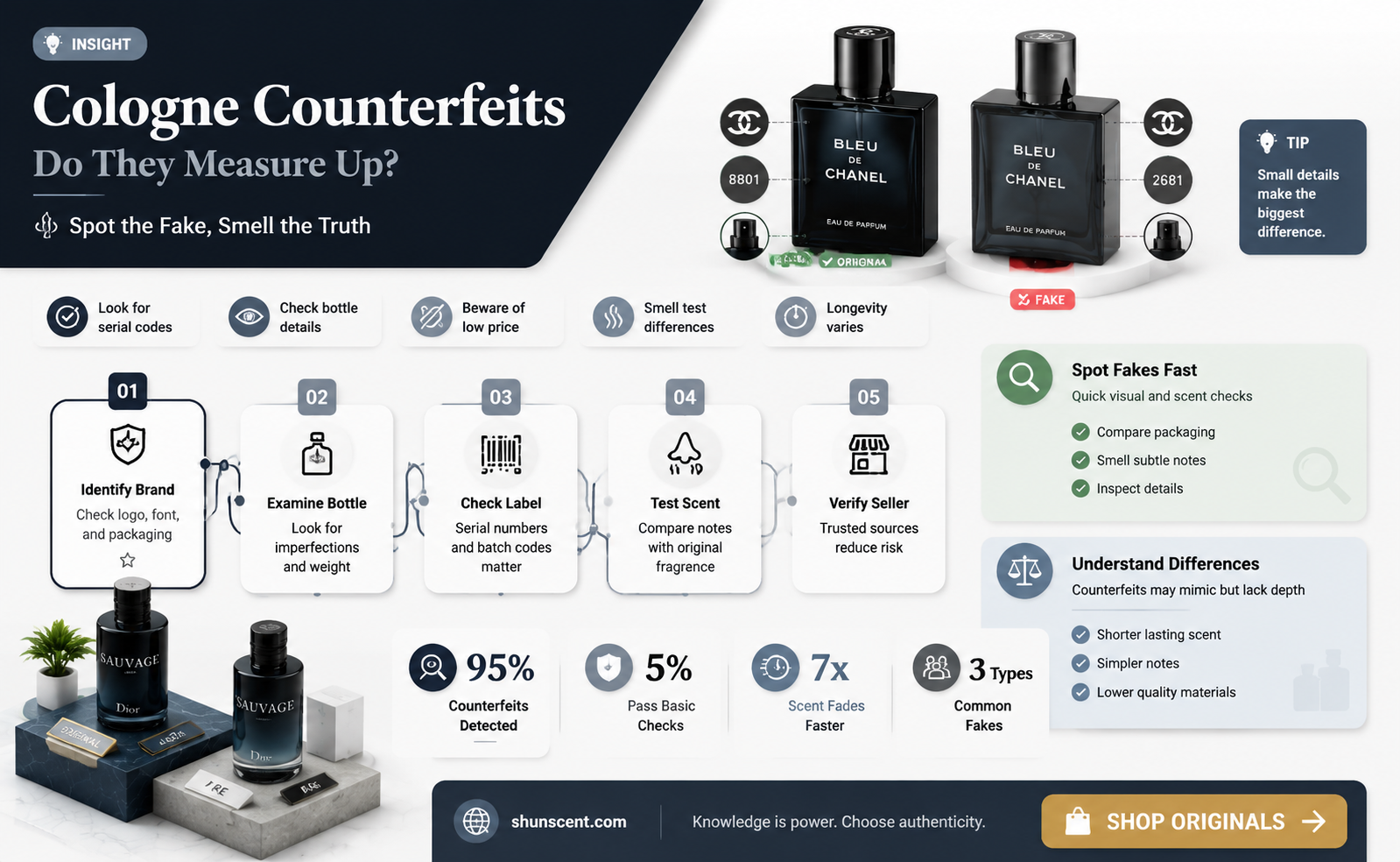 are counterfeit colognes as strong as real ones