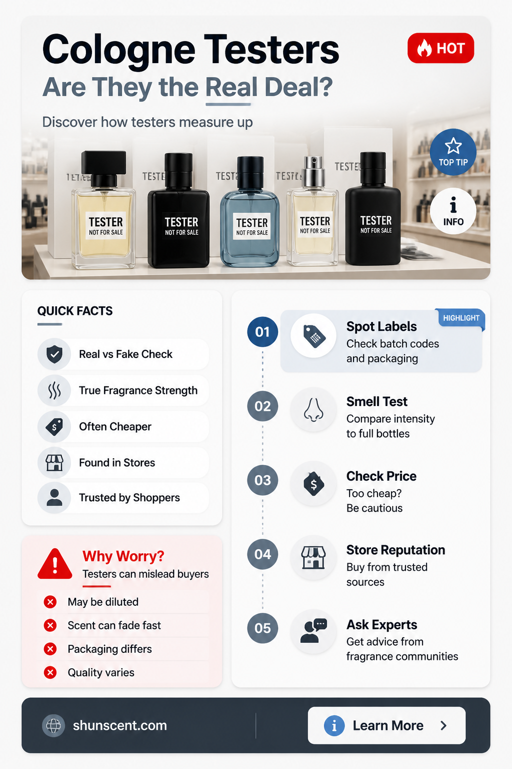 are cologne testers the same