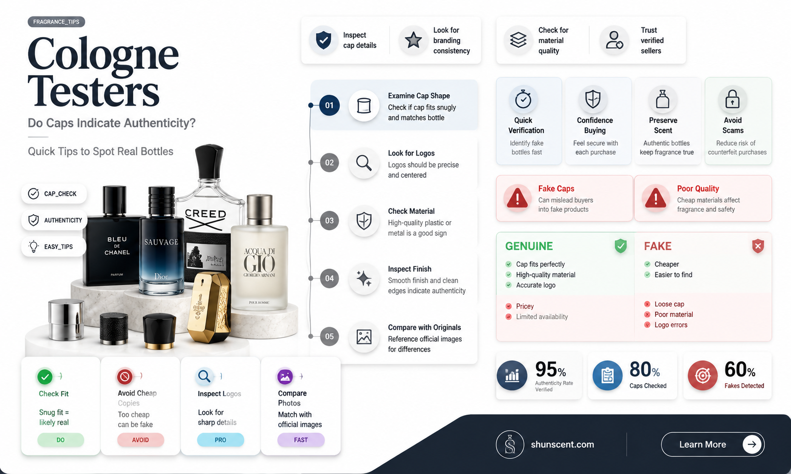 are cologne testers without caps fakes