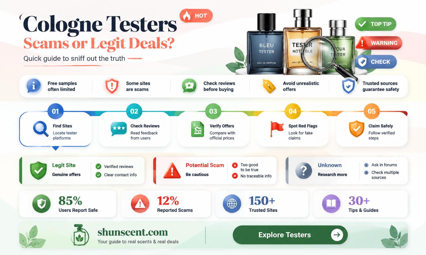 are cologne testers for sale actually scams