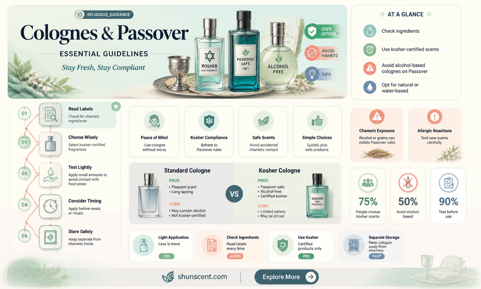are colognes allopwed to be used on passover