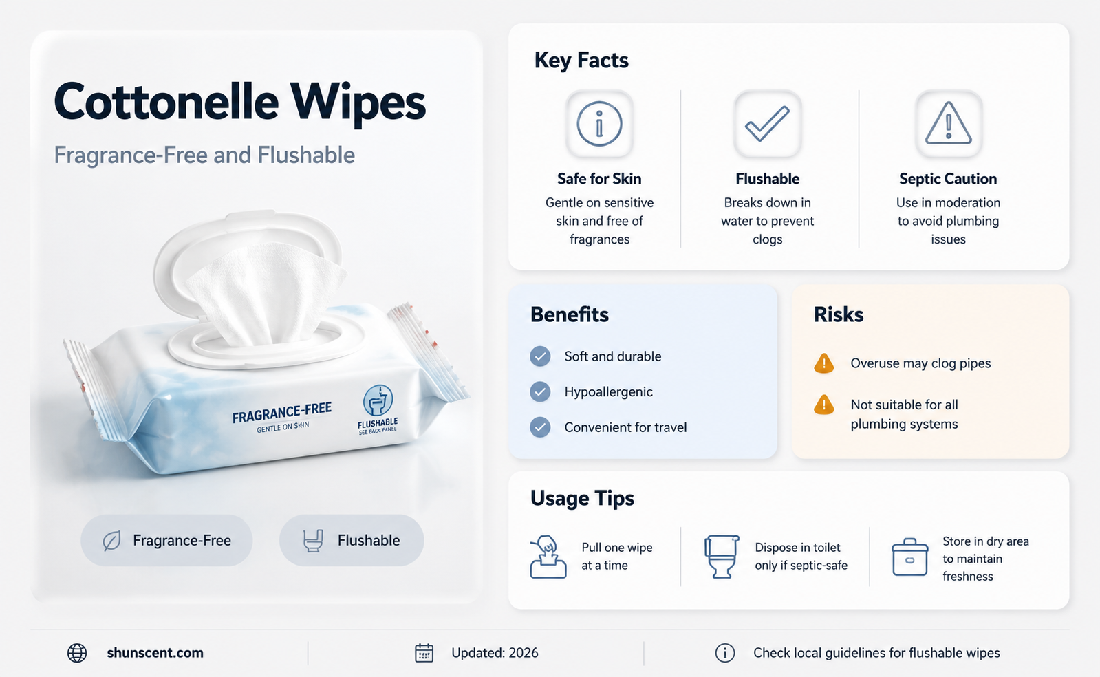 are normal cottonelle flushable wies fragrance free