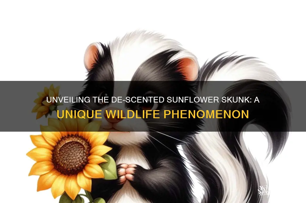 de-scented sunflower skunk