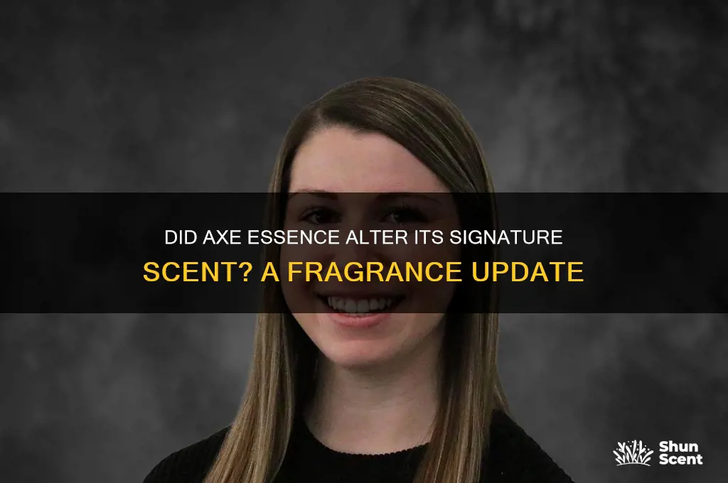 did axe essence change it