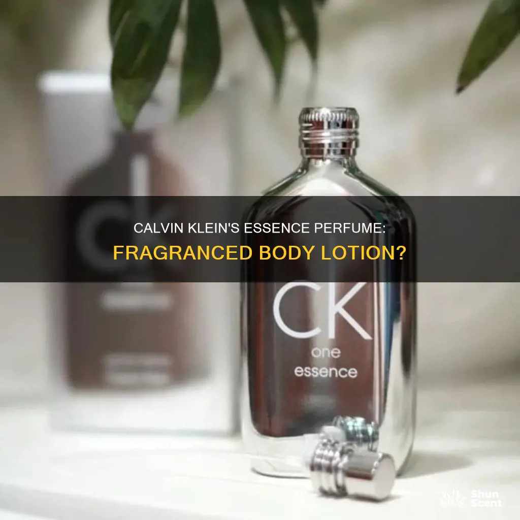 did calvin klein essence perfume have a lotion