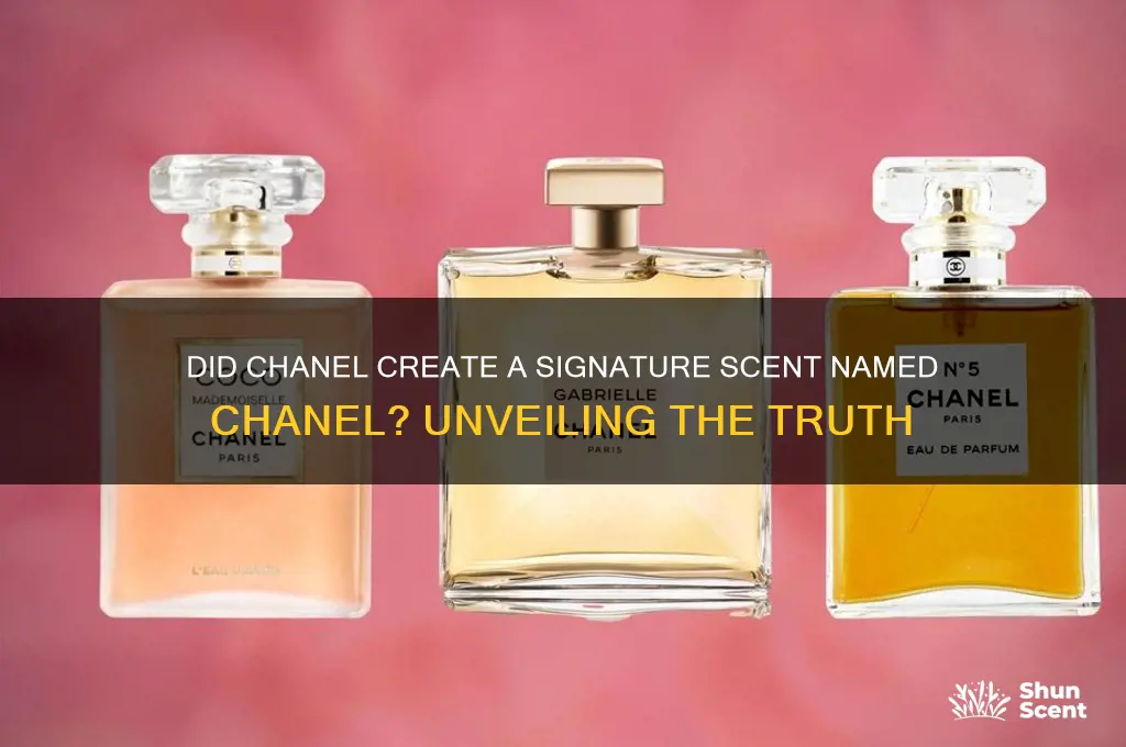 did chanel have a signature scent called chanel