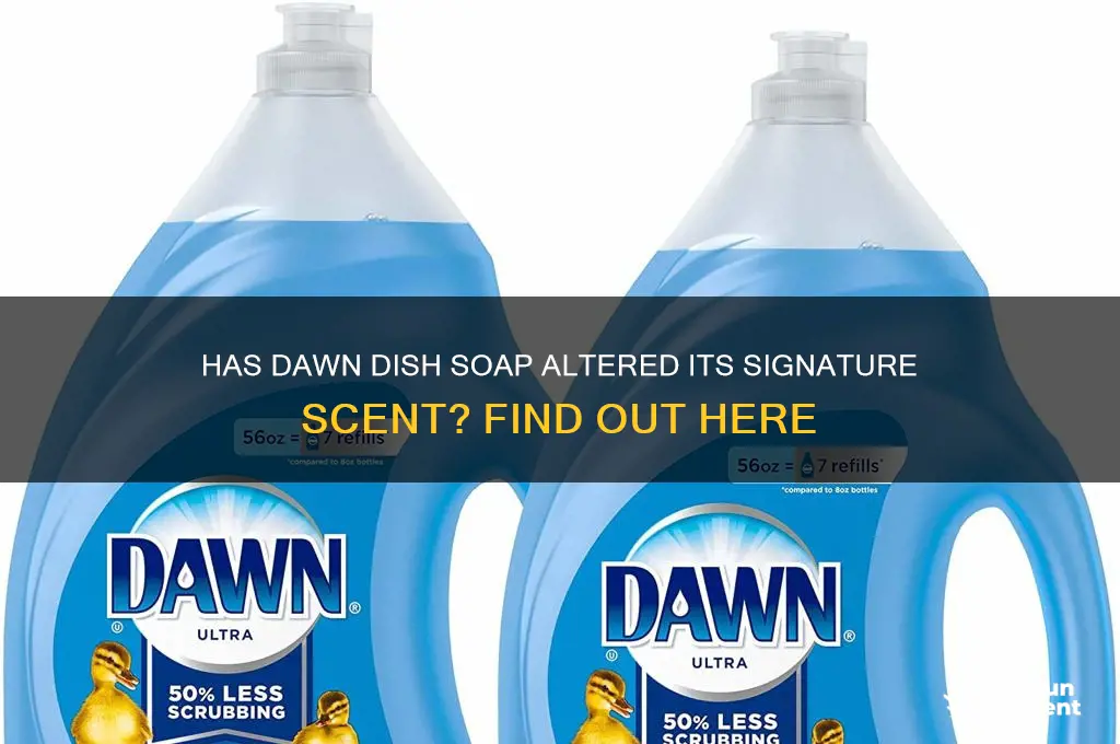 did dawn dish soap change scent