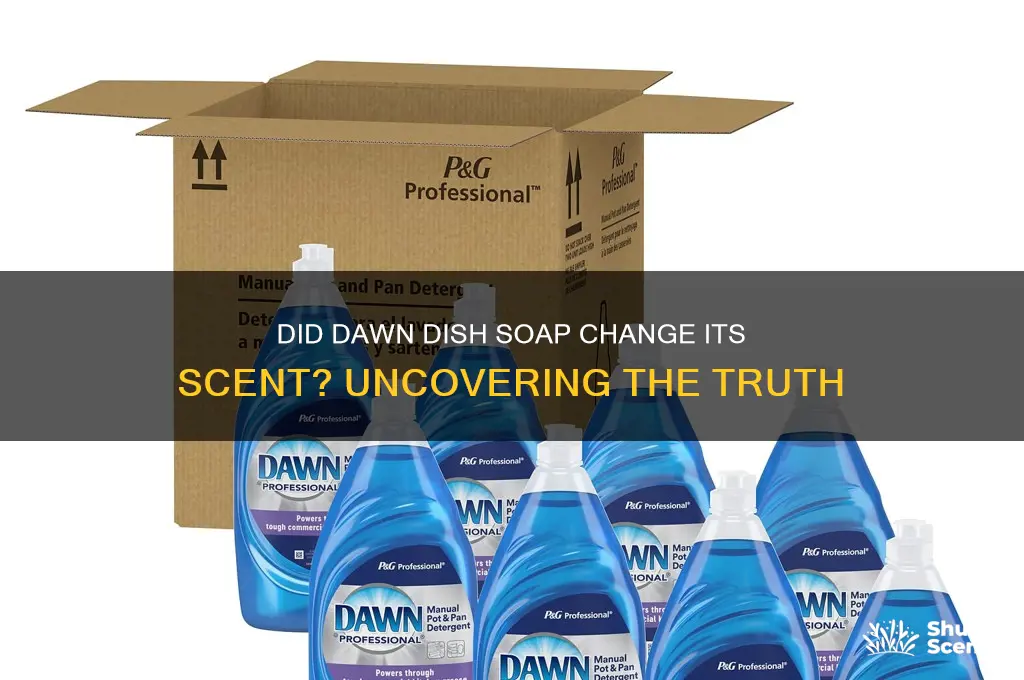 did dawn dish soap change their scent