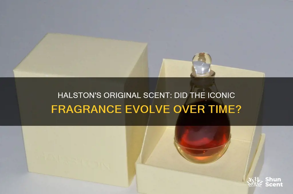 did halston change their original scent