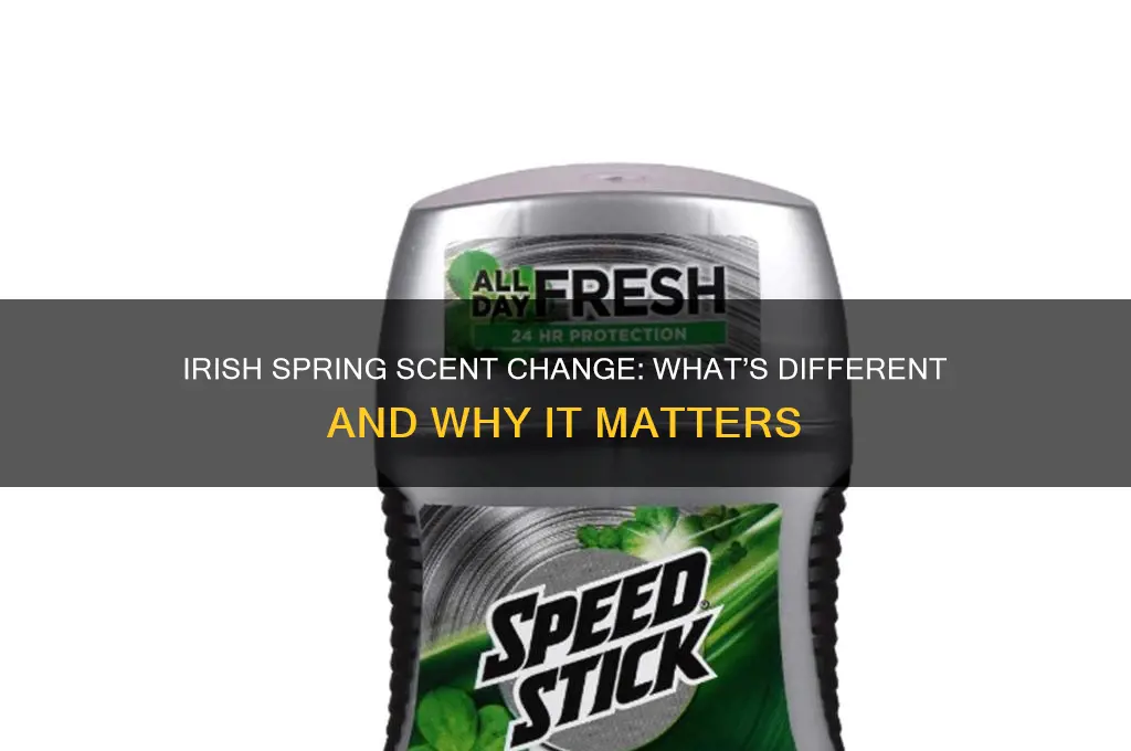 did irish spring change scent