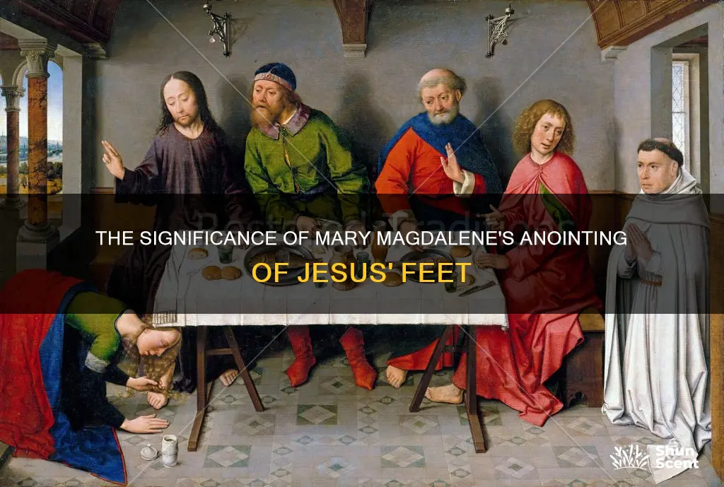 did mary magdalene pour perfume on jesus feet